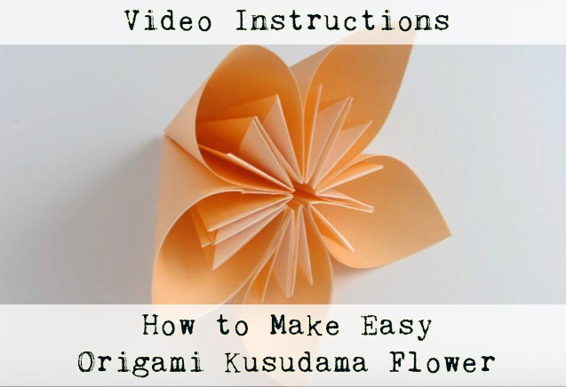 How to make easy origami kusudama flower