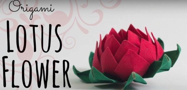 How to make origami lotus flower